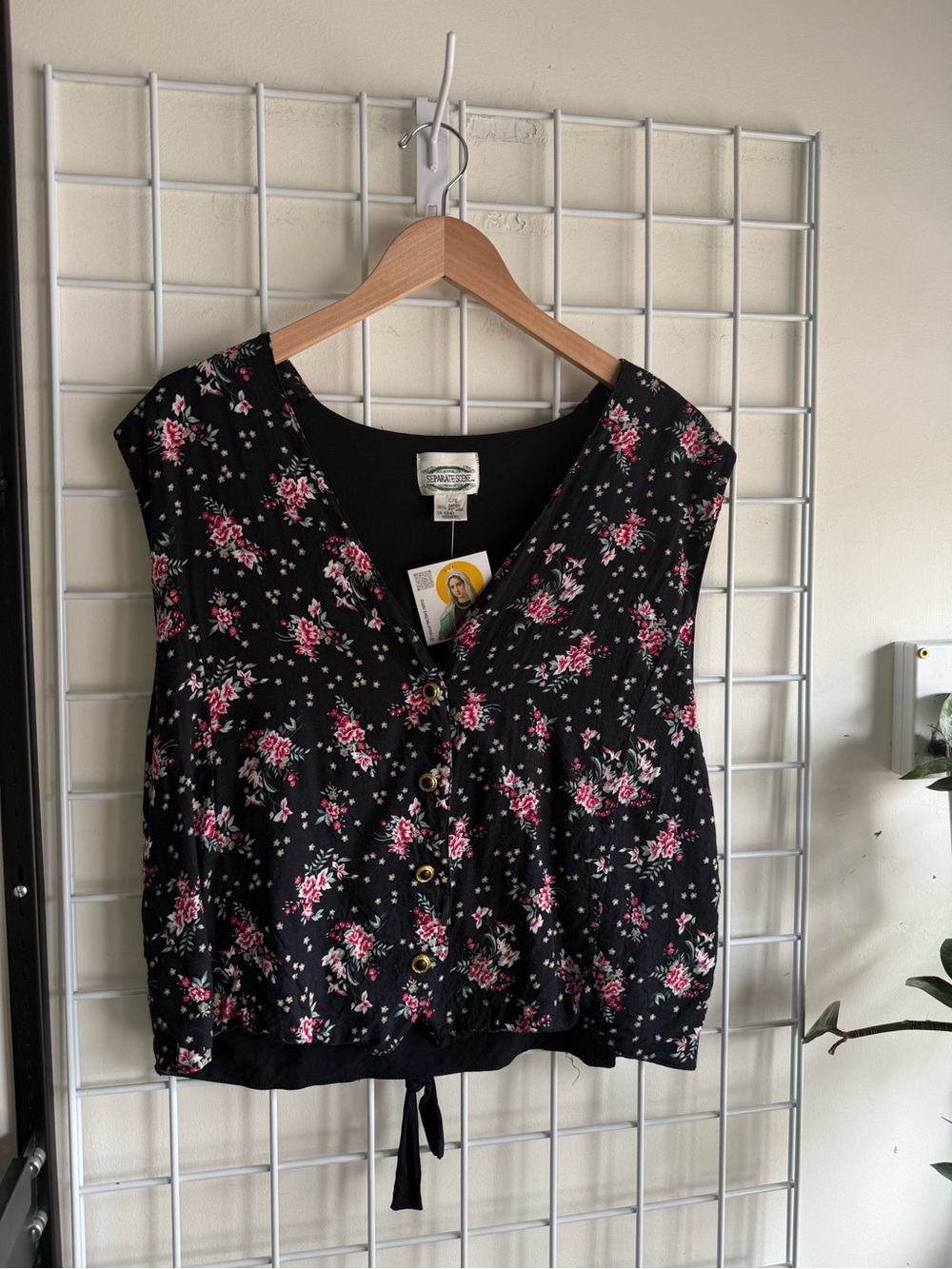 Floral Vintage Flowy Vest 🌼